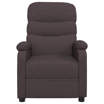 Massagestoel elektrisch verstelbaar stof donkerbruin 4