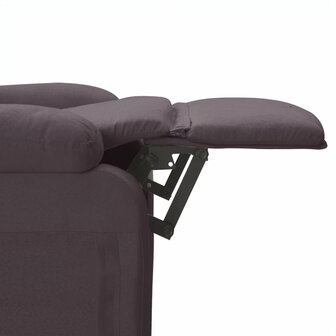 Massagestoel elektrisch verstelbaar stof donkerbruin 9