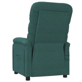 Massagestoel elektrisch verstelbaar stof donkergroen 6
