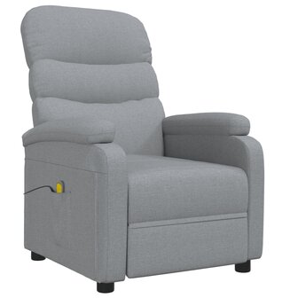 Massagestoel stof lichtgrijs 2