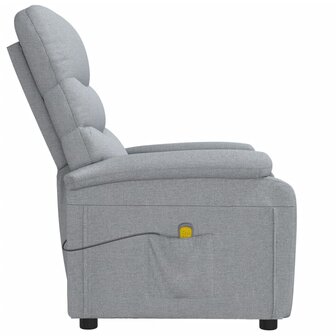 Massagestoel stof lichtgrijs 4