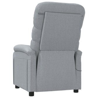 Massagestoel stof lichtgrijs 5