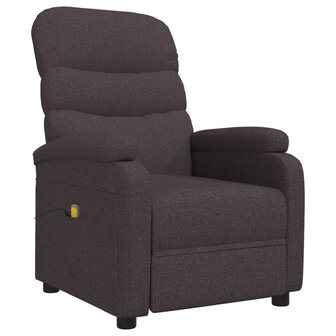 Massagestoel stof donkerbruin 2