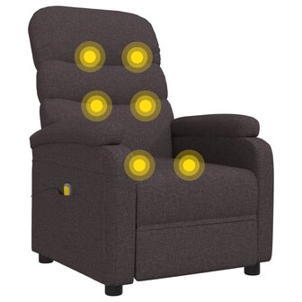 Massagestoel stof donkerbruin 7