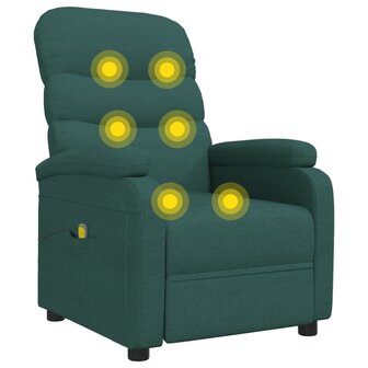 Massagestoel stof donkergroen 7