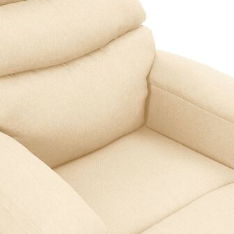 Massagestoel stof cr&egrave;mekleurig 5