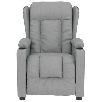Massagestoel stof lichtgrijs 3