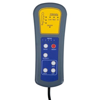 Massagestoel stof lichtgrijs 9