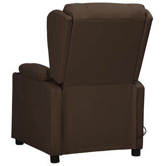 Massagestoel kunstleer bruin 3