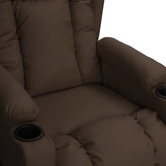 Massagestoel kunstleer bruin 6