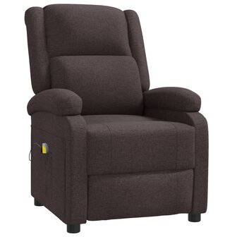 Massagestoel stof donkerbruin 2