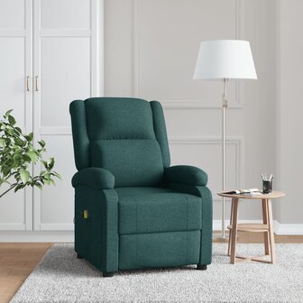 Massagestoel stof donkergroen 1