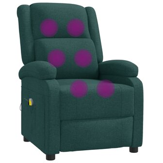 Massagestoel stof donkergroen 6