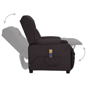 Sta-op-massagestoel kunstleer zwart 5