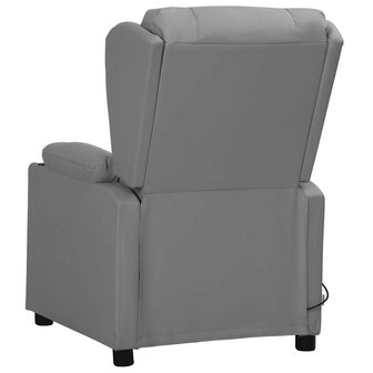 Sta-op-massagestoel kunstleer grijs 4