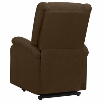 Sta-op-massagestoel stof donkerbruin 4