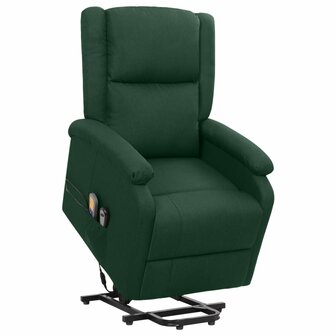 Sta-op-massagestoel stof donkergroen 1