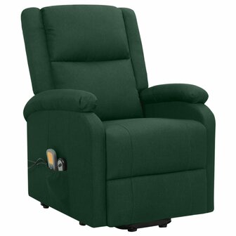 Sta-op-massagestoel stof donkergroen 2