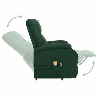 Sta-op-massagestoel stof donkergroen 5
