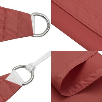Zonnescherm driehoekig 2,5x2,5x3,5 m oxford stof terracotta 6
