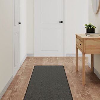 Tapijtloper 50x200 cm sisal-look antracietkleurig 1