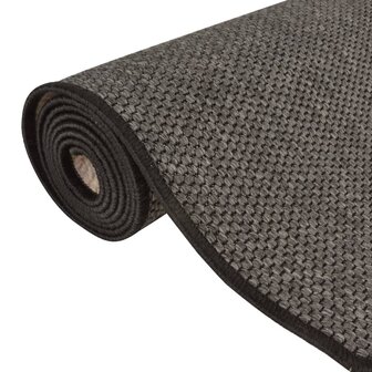 Tapijtloper 50x200 cm sisal-look antracietkleurig 5