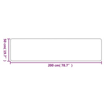 Tapijtloper 50x200 cm sisal-look antracietkleurig 6