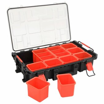 Flightcase draagbaar 55,5x34,5x13,5 cm PP zwart 4