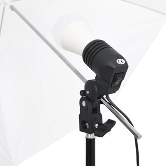 Studioverlichtingsset met achtergronden en paraplu&amp;apos;s 5