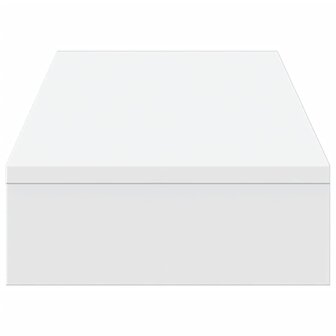 Monitorstandaard 100x27x10 cm bewerkt hout wit 5