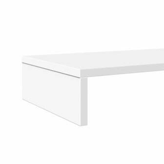 Monitorstandaard 100x27x10 cm bewerkt hout wit 7