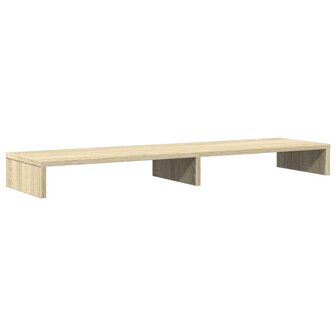 Monitorstandaard 100x27x10 cm bewerkt hout sonoma eikenkleurig 2