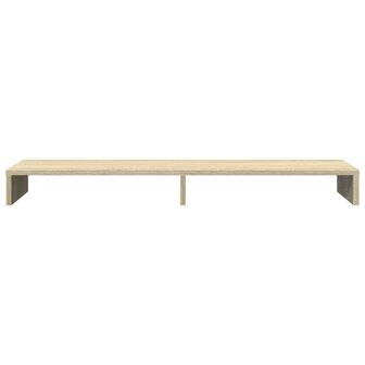 Monitorstandaard 100x27x10 cm bewerkt hout sonoma eikenkleurig 4