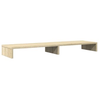 Monitorstandaard 100x27x10 cm bewerkt hout sonoma eikenkleurig 6