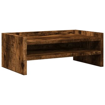 Monitorstandaard 42x24x16 cm bewerkt hout gerookt eikenkleurig 2