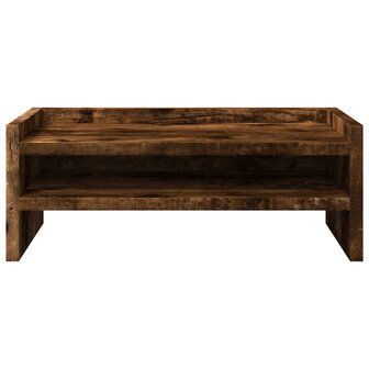 Monitorstandaard 42x24x16 cm bewerkt hout gerookt eikenkleurig 4