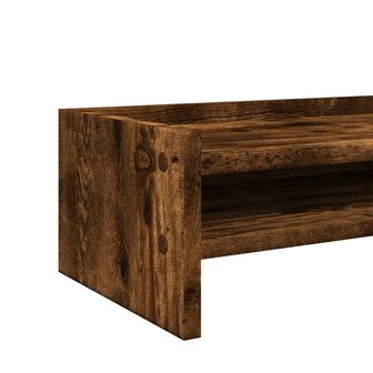 Monitorstandaard 42x24x16 cm bewerkt hout gerookt eikenkleurig 7