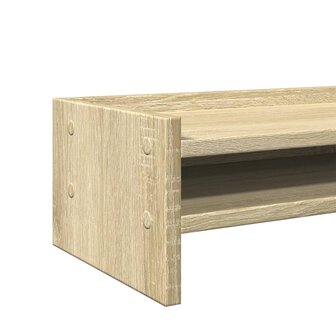 Monitorstandaard 100x24x16 cm bewerkt hout sonoma eikenkleurig 7