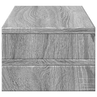 Monitorstandaard 54x22x15 cm bewerkt hout grijs sonoma eiken 5