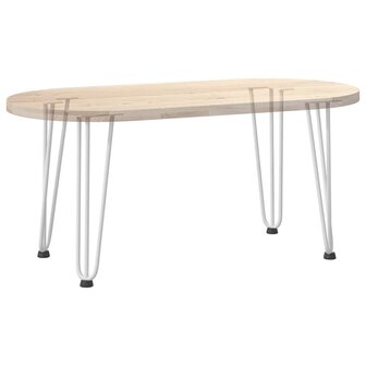 Haarspeld tafelpoten 4 st 42 cm massief staal wit 8
