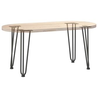 Haarspeld tafelpoten 4 st 42 cm massief staal antracietkleurig 8