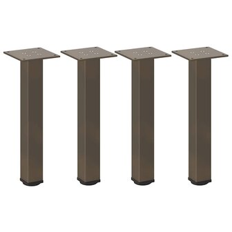 Salontafelpoten 4 st 30-32 cm staal naturel 2