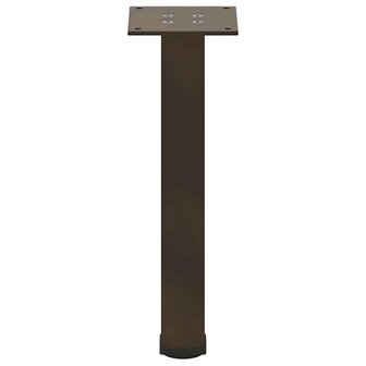 Salontafelpoten 4 st 30-32 cm staal naturel 6