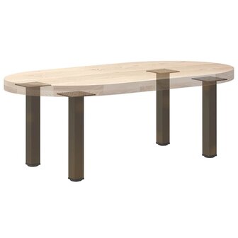 Salontafelpoten 4 st 30-32 cm staal naturel 8