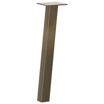 Salontafelpoten 4 st 42 cm staal naturel 4