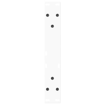Eettafelpoten 2 st V-vormig 30x(30-31,3) cm staal wit 7