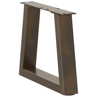 Eettafelpoten 2 st V-vormig 30x(30-31,3) cm staal naturel 4