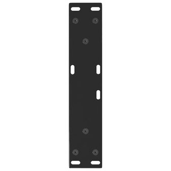 Eettafelpoten 2 st V-vormig 30x(30-31,3) cm staal zwart 7