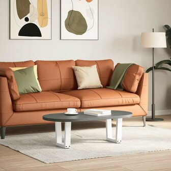 Eettafelpoten 2 st V-vormig 30x(30-31,3) cm staal wit 2