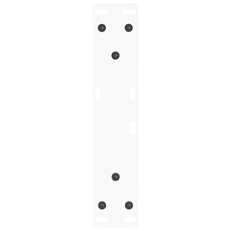 Eettafelpoten 2 st V-vormig 30x(30-31,3) cm staal wit 7